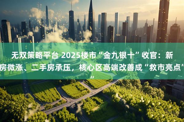 无双策略平台 2025楼市“金九银十”收官：新房微涨、二手房承压，核心区高端改善成“救市亮点”